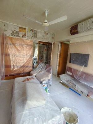 Living Room in 3 BHK Apartment at Shagun CHS, Malad East – for Rent