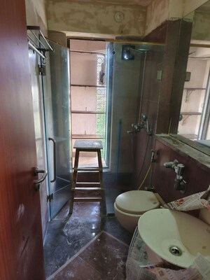 Bathroom in 3 BHK Apartment at Shagun CHS, Malad East – for Rent