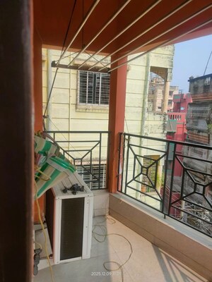 Balcony in 3 BHK Apartment at Baguihati – for Rent
