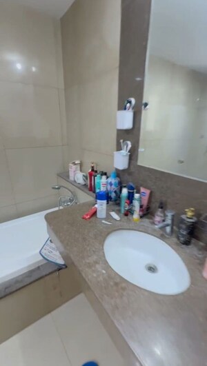 Bathroom in 5 BHK Apartment at Emaar Palm Gardens, Sector 83 – for Rent