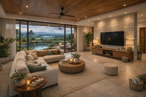 Living Room in 3 BHK Villa at Vijay Nagar – for Sale