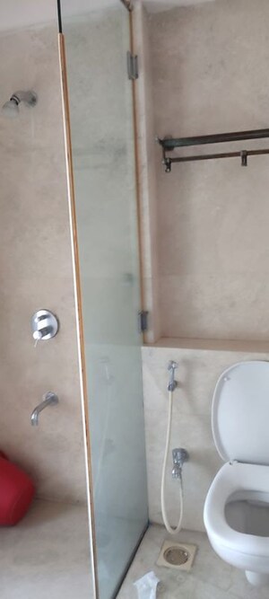 Bathroom in 3 BHK Apartment at Vasant Valley Ivy Tower, Malad East – for Rent