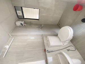 Bathroom in 2 BHK Apartment at Runwal Gardens Phase 2, Dombivli East – for Rent