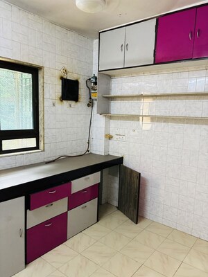 Kitchen in 1 BHK Apartment at Swapnadeep CHS, Mulund West – for Rent