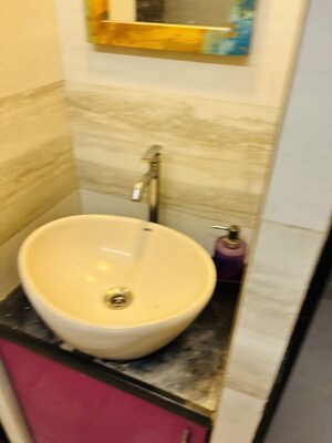 Bathroom in 1 BHK Apartment at Swapnadeep CHS, Mulund West – for Rent