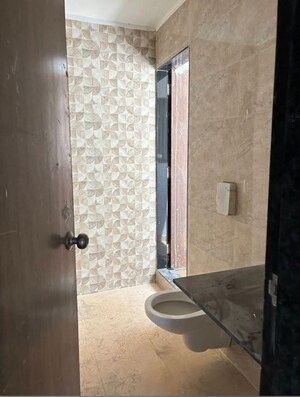 Bathroom in 1 BHK Apartment at Mahavir Square, Manpada – for Rent