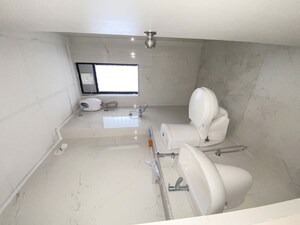 Bathroom in 1 BHK Apartment at Runwal Gardens, Dombivli East – for Rent