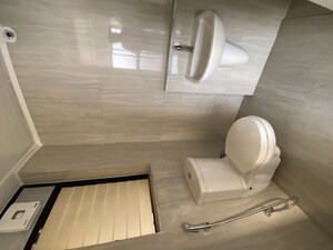 Bathroom in 1 BHK Apartment at Runwal Gardens, Dombivli East – for Rent