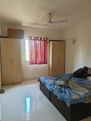 Bedroom in 3 BHK Apartment at Omega Residency, Wakad – for Rent