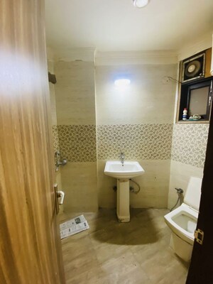 Bathroom in 3 BHK Apartment at Chattarpur – for Rent