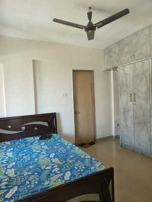 Bedroom in 3 BHK Apartment at Manav Silver Skyscapes, Wakad – for Rent