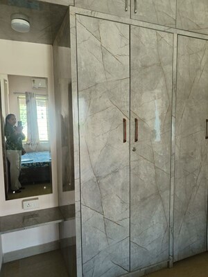 Bathroom in 3 BHK Apartment at Manav Silver Skyscapes, Wakad – for Rent