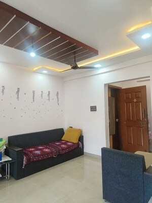 Living Room in 3 BHK Apartment at Manav Silver Skyscapes, Wakad – for Rent