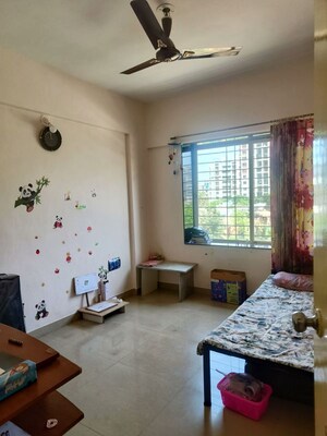 Living Room in 3 BHK Apartment at Manav Silver Skyscapes, Wakad – for Rent