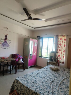 Bedroom in 3 BHK Apartment at Manav Silver Skyscapes, Wakad – for Rent