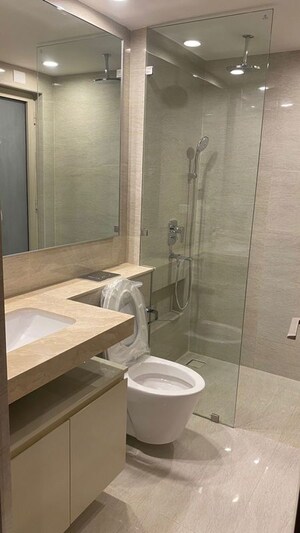 Bathroom in 2 BHK Apartment at Hiranandani Highland, Powai – for Rent