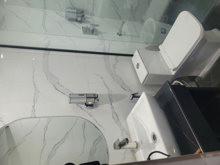 Bathroom, saraswati vihar 3 Bedroom 1400 Sq.Ft. Apartment In Saraswati Vihar Delhi 10234747