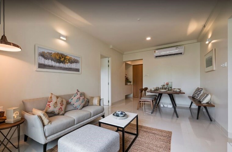 Living Room, godrej-exquisite 3 Bedroom 921 Sq.Ft. Apartment In Ghodbunder Road Thane 10234836