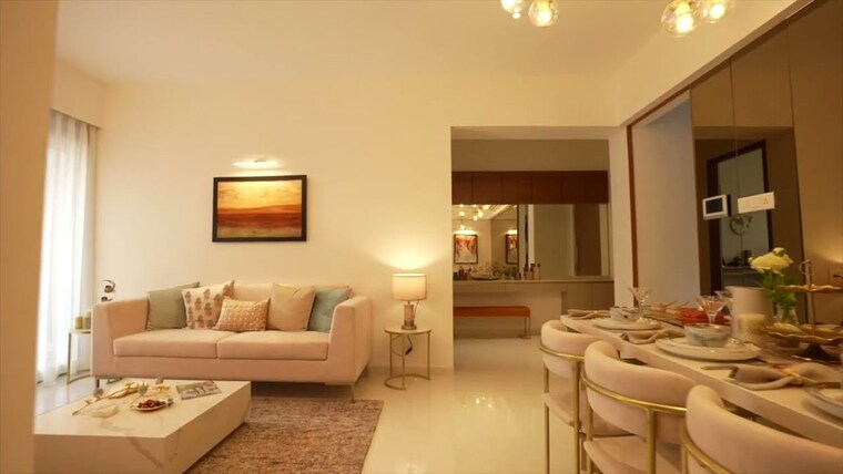 Living Room, godrej-exquisite 3 Bedroom 921 Sq.Ft. Apartment In Ghodbunder Road Thane 10234836