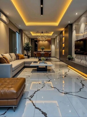 Living Room in 4 BHK Villa at Mulabagilu – for Sale