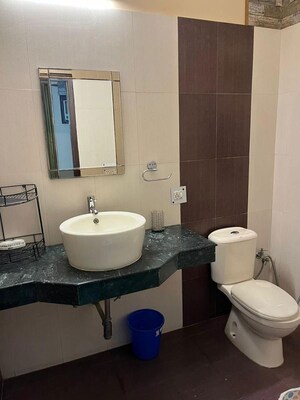 Bathroom in  Builder Floor at DLF Atria, Dlf Phase ii – for Rent