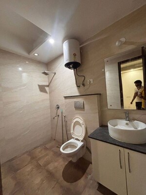 Bathroom in 3 BHK Apartment at Saket – for Rent