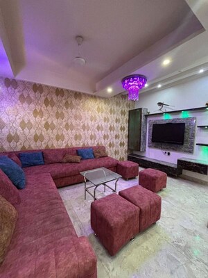 Living Room in 3 BHK Apartment at Saket – for Rent