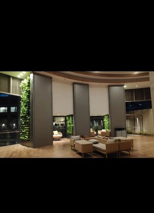 Living Room in 4 BHK Apartment at Lodha World Crest, Worli – for Rent