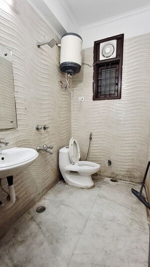 Bathroom in 2 BHK Builder Floor at Saket – for Rent