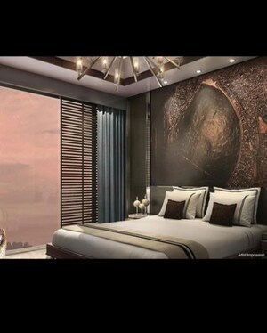 Bedroom in 3 BHK Apartment at Lodha Trump Tower, Worli – for Rent