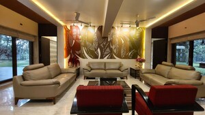 Living Room in 6 BHK Apartment at Kumar Peninsula, Baner – for Sale