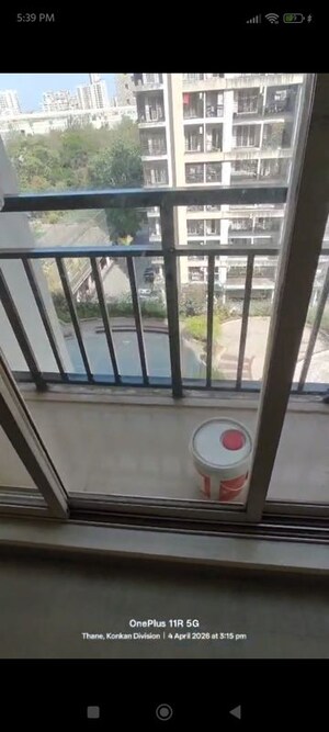 Balcony in 1 BHK Apartment at Rosa Gardenia, Ghodbunder Road – for Rent