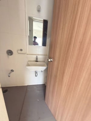 Bathroom in 3 BHK Apartment at Godrej Emerald, Ghodbunder Road – for Rent