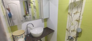 Bathroom in 2 BHK Apartment at Cosmos Paradise Complex, Thane West – for Rent