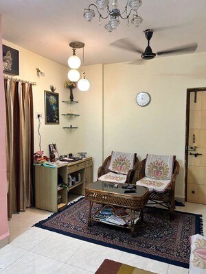 Living Room in 1 BHK Apartment at Rutu Enclave, Kasarvadavali – for Rent