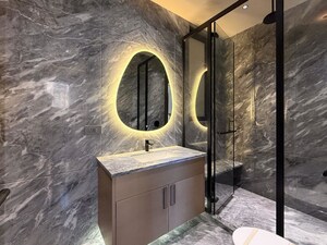 Bathroom in 5 BHK Apartment at Anand Lok – for Rent