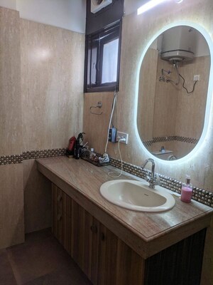 Bathroom in 2 BHK Builder Floor at Greater Kailash – for Rent