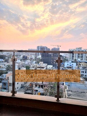 Balcony in 2 BHK Apartment at Unique Youtopia, Kharadi – for Rent