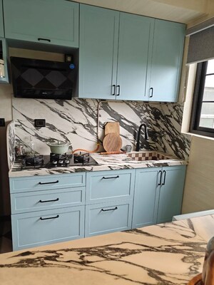 Kitchen in 2 BHK Apartment at Piramal Vaikunth Vidit, Balkum Pada – for Sale