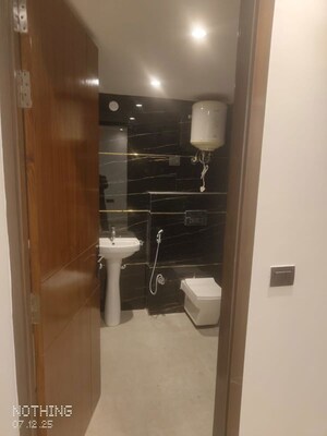 Bathroom in 1.5 BHK Builder Floor at Chattarpur – for Rent