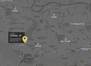  Shop – Map Location View at Gandhi Empire 3X, Pashan - for Sale