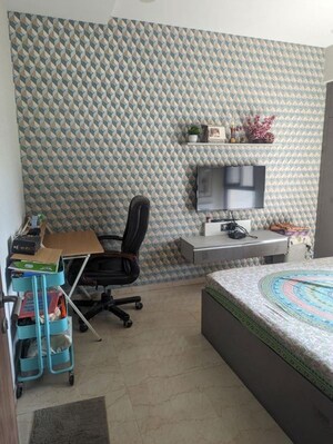 Living Room in 3 BHK Apartment at Lodha Sterling, Kolshet Road – for Rent