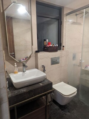 Bathroom in 3 BHK Apartment at Lodha Sterling, Kolshet Road – for Rent