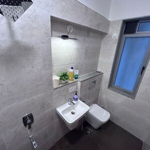 Bathroom in 1 BHK Apartment at JP North Aviva, Hatkesh Udhog Nagar – for Rent