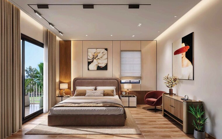 Bedroom, ashiana-aaroham 3 Bedroom 1057 Sq.Ft. Apartment In Sector 80 Gurgaon 10235613