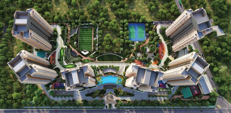 Garden, ashiana-aaroham 3 Bedroom 1057 Sq.Ft. Apartment In Sector 80 Gurgaon 10235613