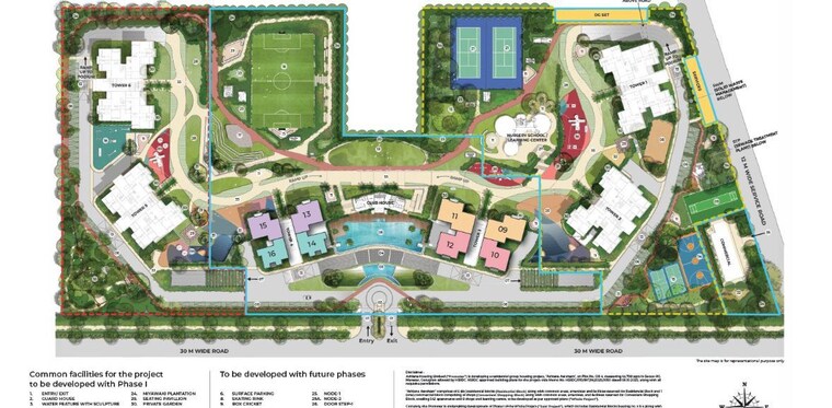 Master Plan, ashiana-aaroham 3 Bedroom 1057 Sq.Ft. Apartment In Sector 80 Gurgaon 10235613