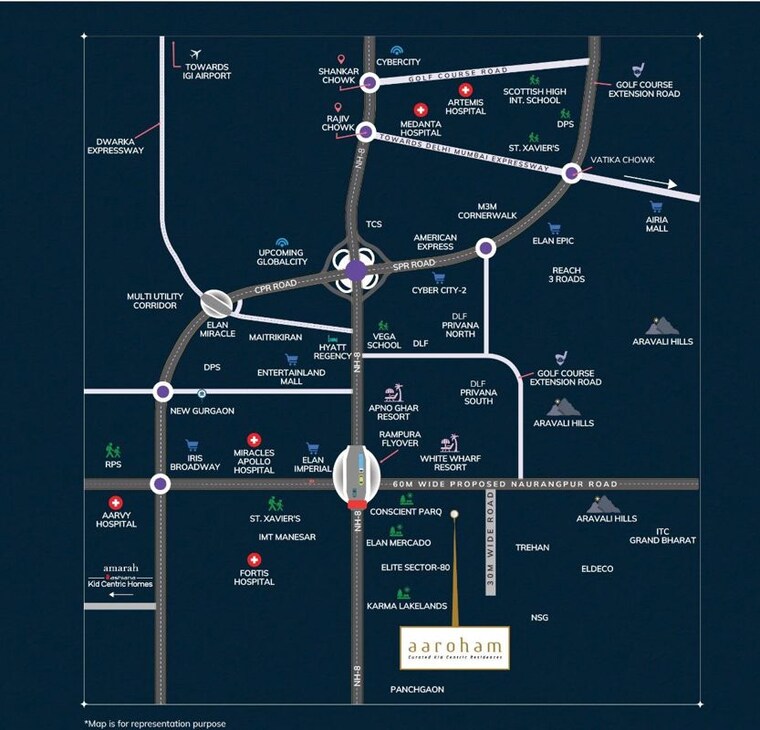 undefined, ashiana-aaroham 3 Bedroom 1057 Sq.Ft. Apartment In Sector 80 Gurgaon 10235613