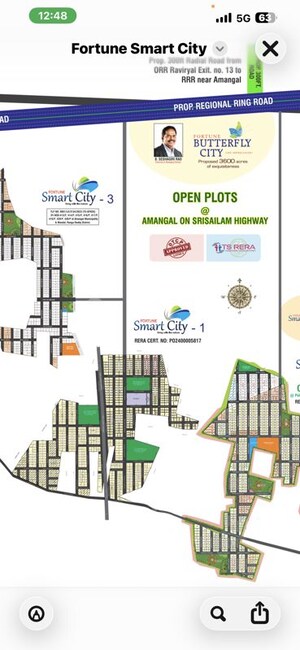  Plot – Map Location View at Fortune Elite Kadthal, Kadthal - for Sale