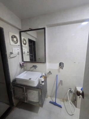 Bathroom in 2 BHK Apartment at Sai Srishti, Bhandup West – for Rent